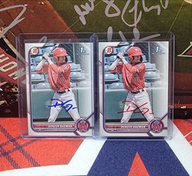 Denzer Guzman 1st Bowman Autograph Baseball Cards