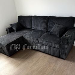 New Black Sofa 
