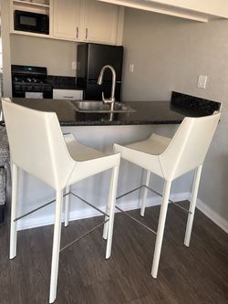 White bar chairs