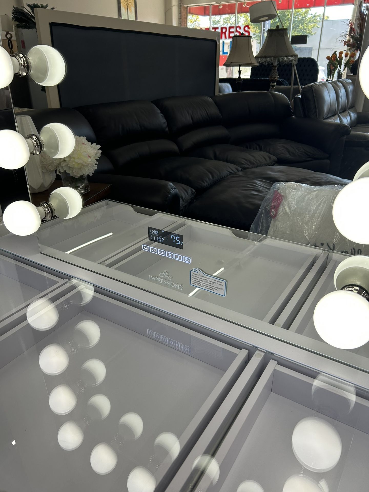 New Impression Vanities With Mirrors And Chairs 