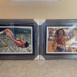 🏅 RARE — Dual-Signed Bruce as Jenner Olympic Lithographs | Artist Proof | Framed | $600 (OBO)