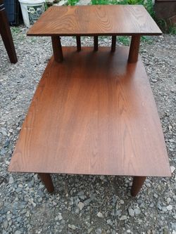 Vintage Step End Table