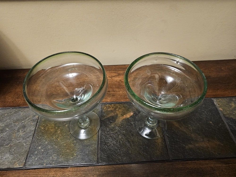 ( 2 ) Margarita Glasses --$25.00