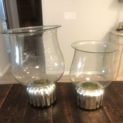 2 Hurricane Candleholders 