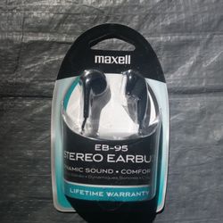 Dozens Of Brand New Maxwell EB-95 Stereo Earbuds