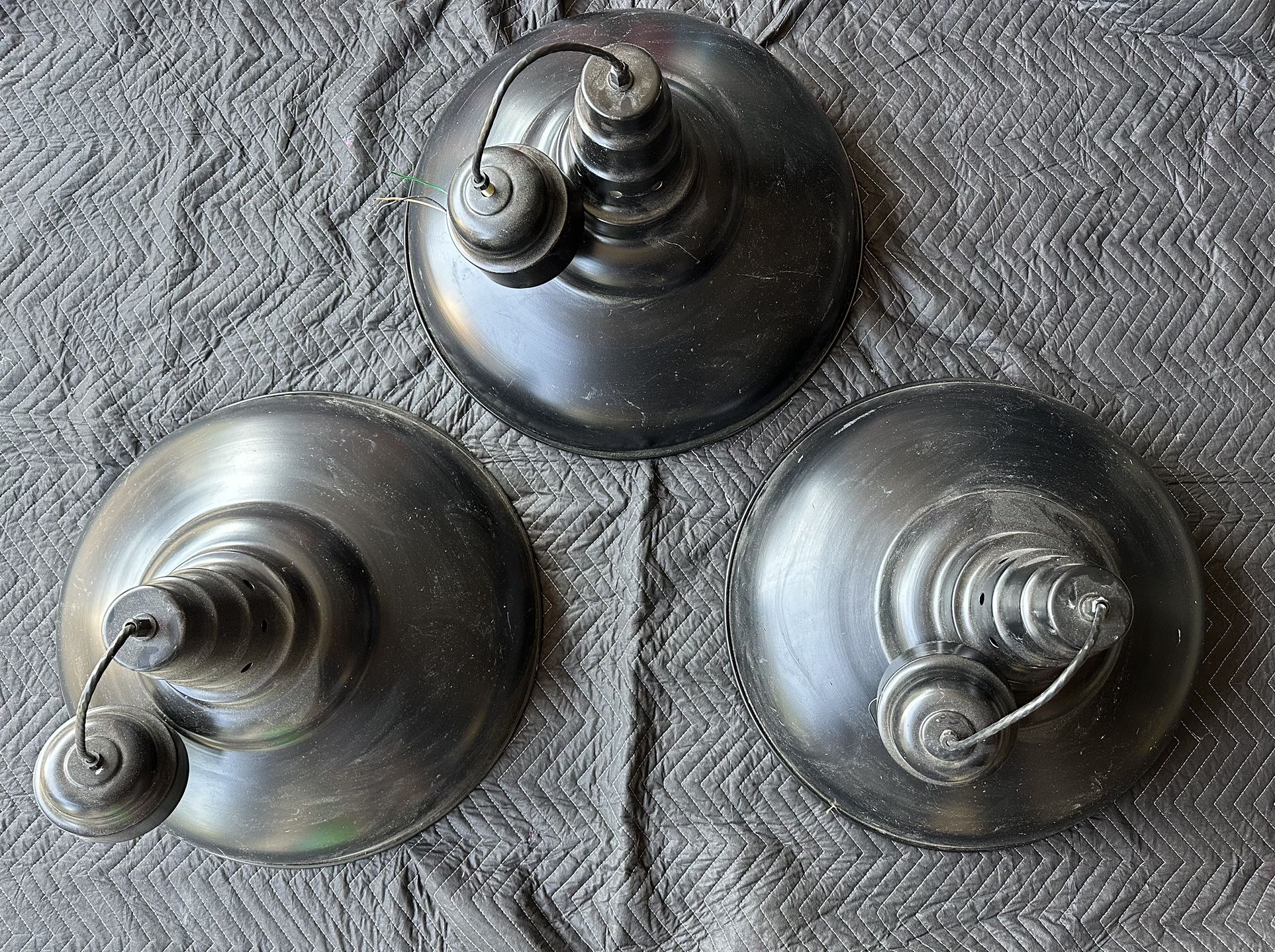 3 Round Light Fixtures 