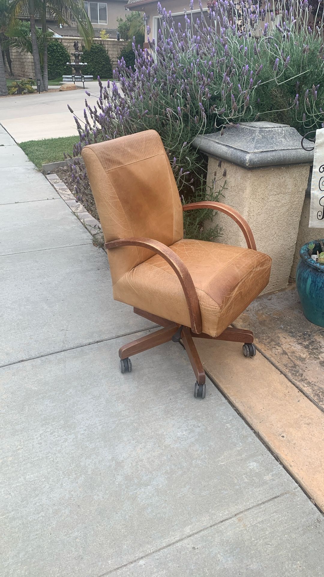 FREE Leather Desk Rolling Chair