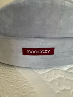 Momcozy Innovative Safety Guard Nursing Pillow - Firm & Springy Memory Foam - Stable, Ergonomic Support & Comfort - Wider Breastfeeding Cushion, Adjus
