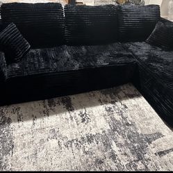 Black Corduroy Couch