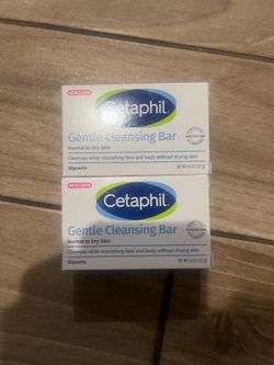 Gentle  cleansing bar cetaphil  2 x $7