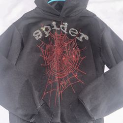 Spider Hoodie Rhinestones 