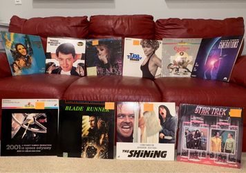 Laser Videodisc 10-piece collection including Blade Runner & The Shining