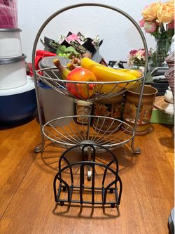 Fruit Basket and Napkin Holder