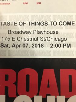 A taste of things to come broadway musical