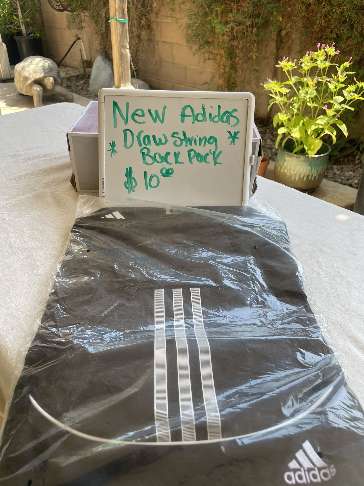 New Adidas Drawstring Backpack $10