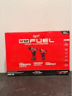 New Milwaukee M12 Fuel Drill And Impact Driver Combo Kit
