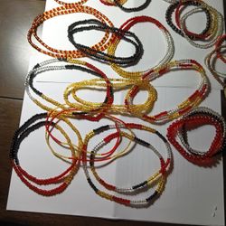 49ers Beaded Bracelets,Necklaces, 