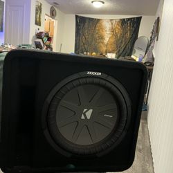 KICKER 12” 1000W Vented Subwoofer Enclosure - Model 43VCWR122