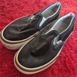 Black And White Vans Size 5.5 In Women