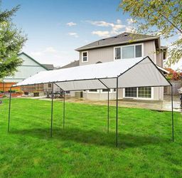 New Galvanized steel canopy TENT 10 x20  tarp included Starting price $165
