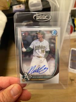 2025 Bowman Chrome Rookie Autographs Nick Kurtz Auto #CRA-NK GS1