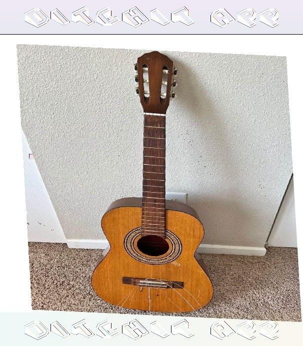 Acoustic Guitar Wonderful Sound and Traditional Build guy successful