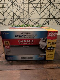 *NEW* Rust-Oleum EpoxyShield 240 oz. Dark Gray Gloss 2.5-Car Garage Floor Kit