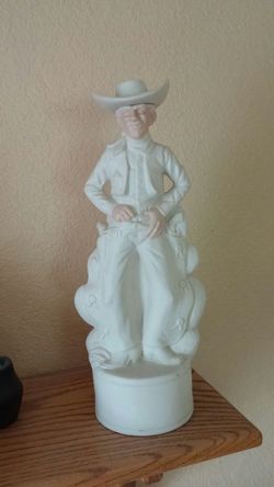 Cowboy whiskey Decanter.