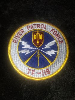 USN River Patrol Force TF-116 Patch Hook & Iron-On Repro $5.00
