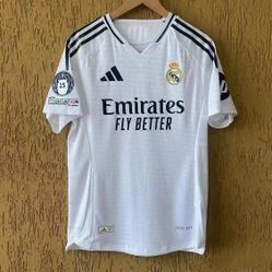 24-25 Real Madrid Home Mbappe Soccer Jersey No. 9 Fan Edition Transfers