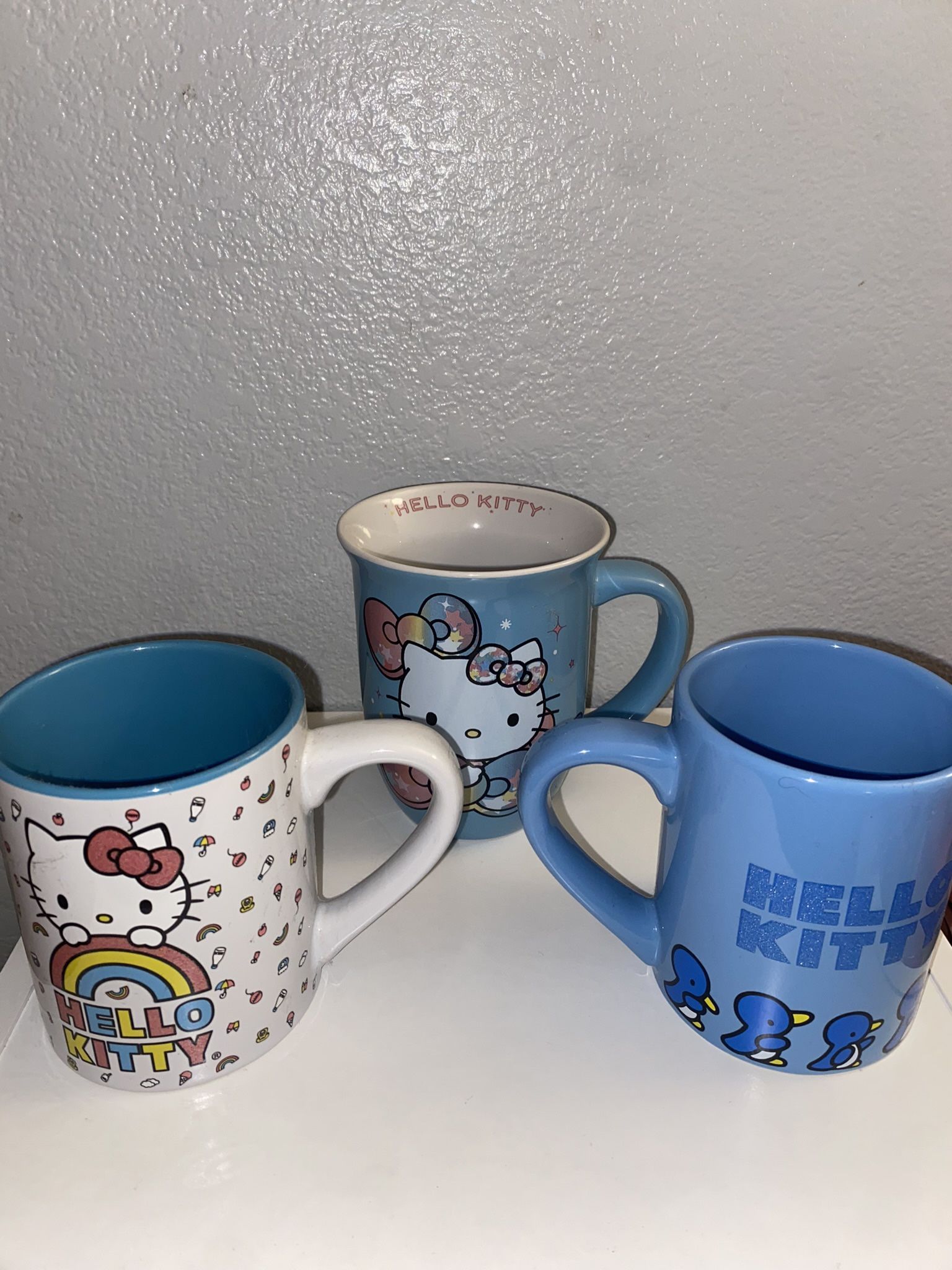 Blue Hello Kitty Mugs