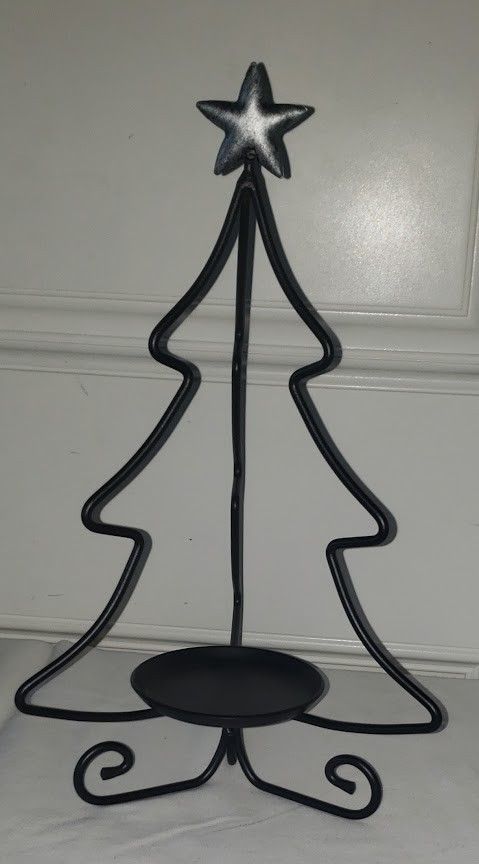 Longaberger Wrought Iron Christmas Tree Candle Holder
