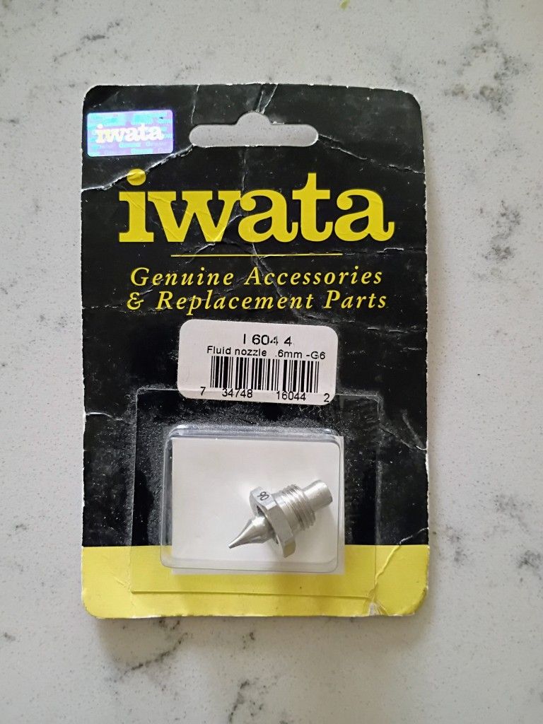 IWATA Fluid Nozzle Airbrushing .6mm - G6 Replacement Part I 604 4 NEW
