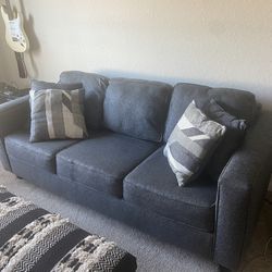 Grey Sofa Couch 3 Seater