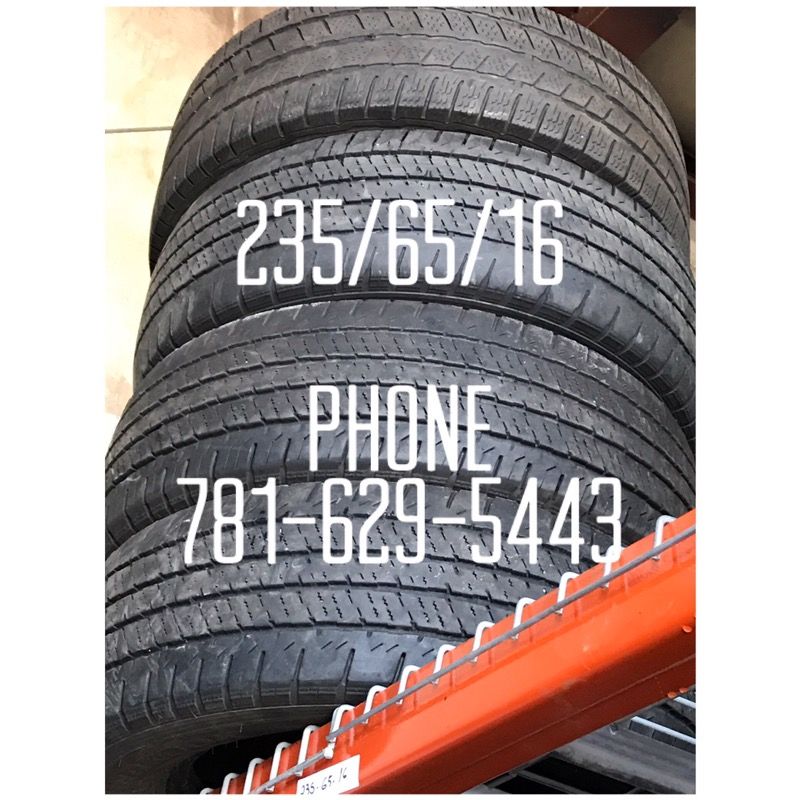 Used Tire For Sale 235/65/16 $45 each free mounting and Balancing