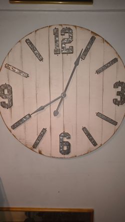 Wall clock vintage rustic farmhouse style