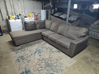 Ashley Taupe Gray 2-Piece L-Shaped Sectional