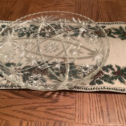Two Crystal Platters     New  