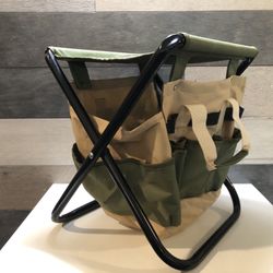 NEW Folding Gardening Stool with Detachable Storage Tote Bag - Multifunctional