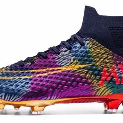 Youth MYCS Colorful Soccer Cleats Size US 9/9.5