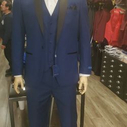 3PC INDIGO TUXEDO SET