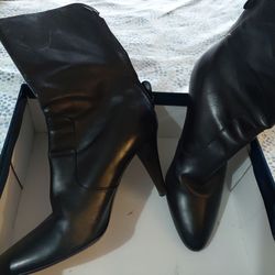 Leather boots