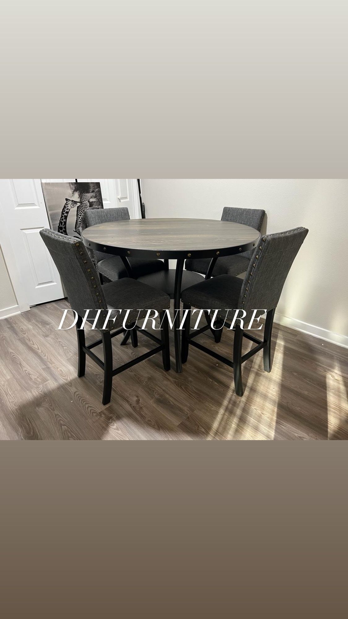 5PC GREY DINNING ROOM SER