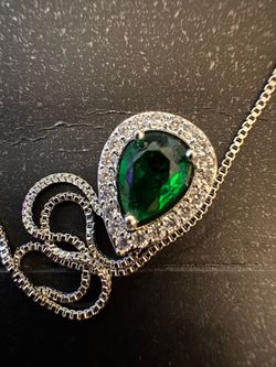 Earrings and necklace