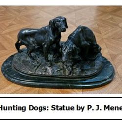 Dog Statue by P. J. Mene