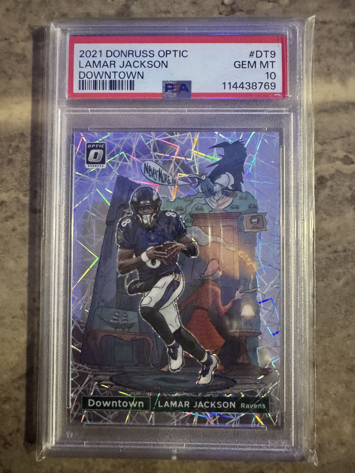 Optic Downtown - 2021 Lamar Jackson - PSA 10