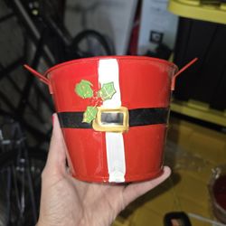 Christmas Metal Pails