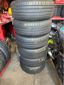 19” tires pirelli RF 245/45/19 semi new with free installation $100 each
