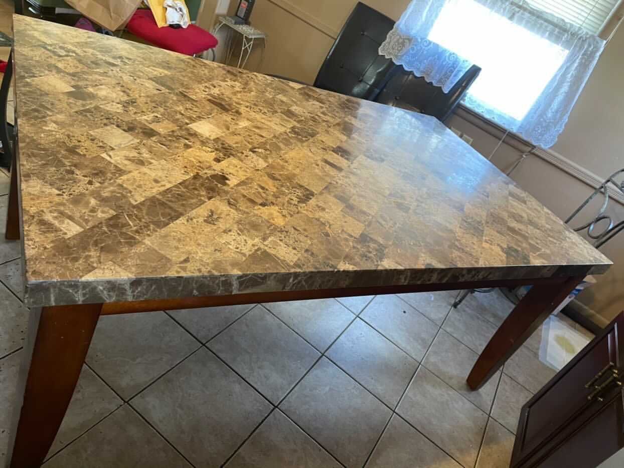 Real Marble Dinner Table For Sale! (negotiable)
