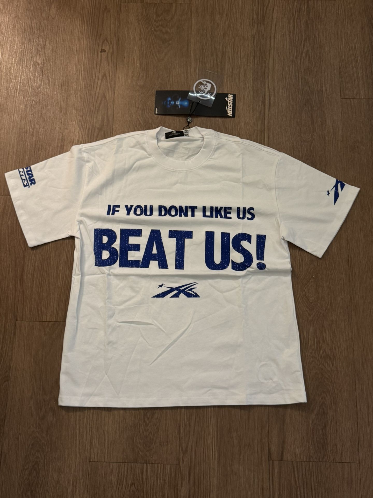 Hellstar Beat Us Tee White/Blue
